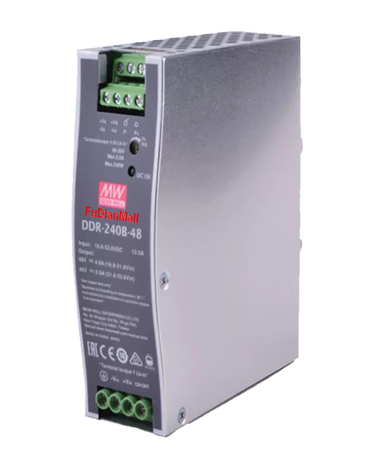 Mean Well DDR-240B-48 240W DIN Rail Type DC-DC Converter 48V 5A