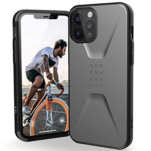 Coque iPhone 12 Pro Max Argent UAG étui de protection robuste 6,7''