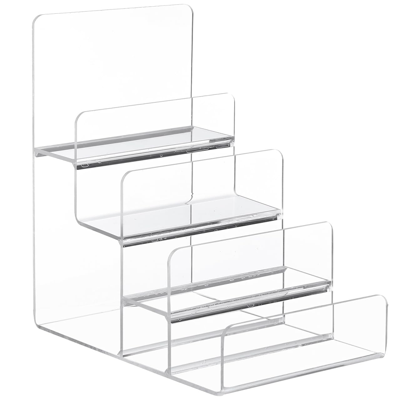 Étagère de rangement en acrylique transparent Cabilock à 4 couches