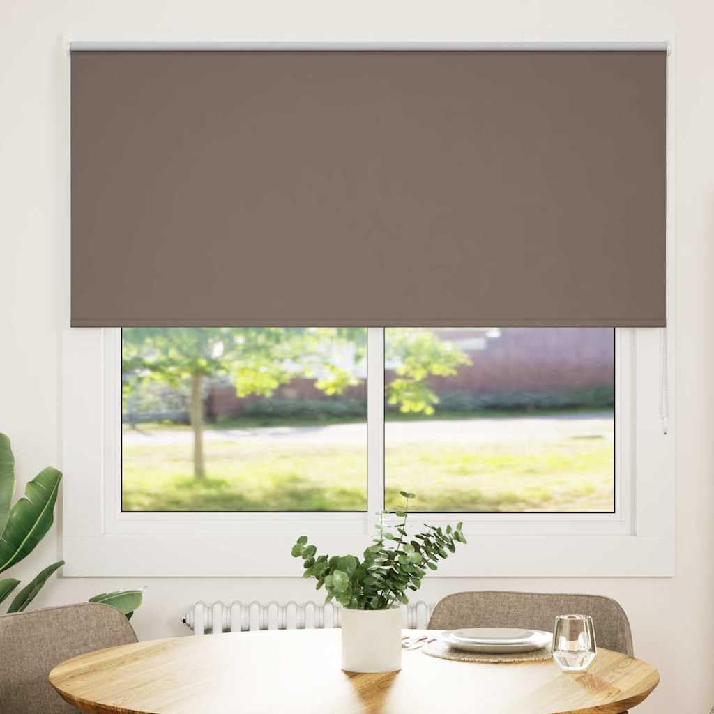 vidaXL Roleta zaciemniająca kawowa 150x130 cm Szerokość tkaniny