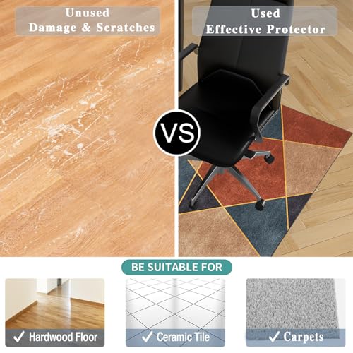 Tapis de chaise de bureau 150x180 cm pour sol dur