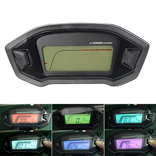 Universal Motorrad LCD 2-4 Zylinder kmh Tachometer Tachometer Messgerät