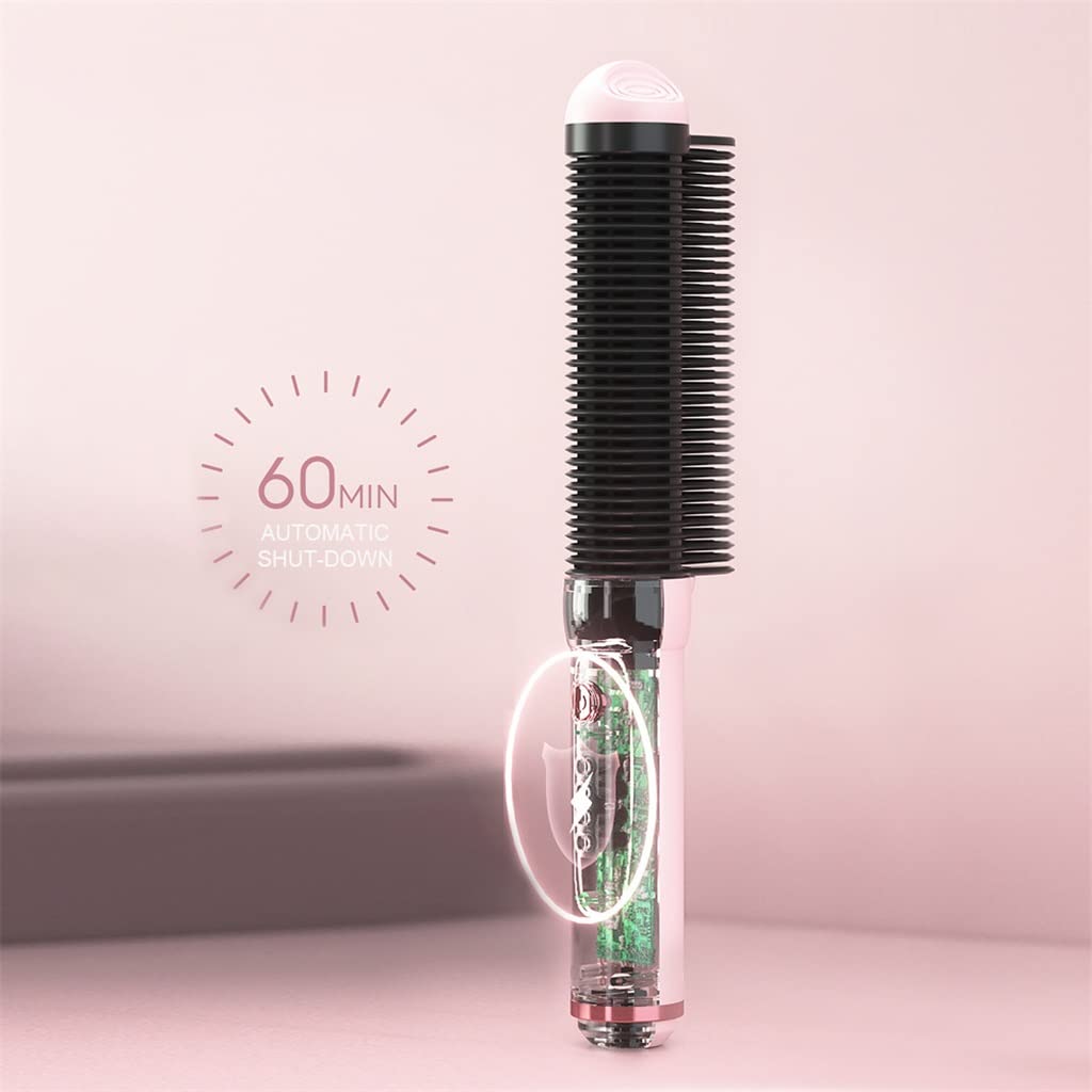 Pettine elettrico per raddrizzatore spazzola per capelli anti-scottatura in ceramica arricciacapelli riscaldato pettini intelligenti