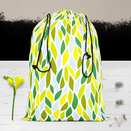 Image of ArtzFolio Leaf Art D6 | Reusable Sack Bag | Bag for Gym, Storage, Vegetable & Travel