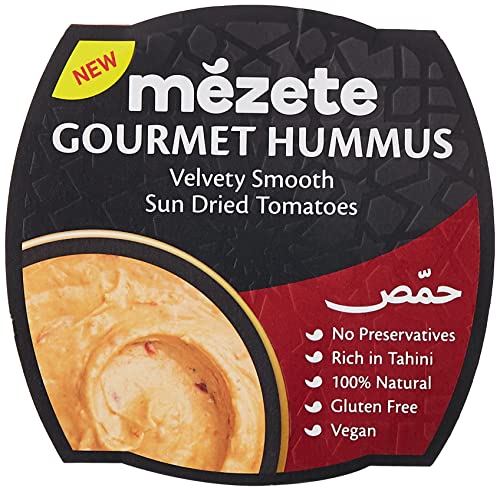 Mezete Jordanischer Original Hummus mit Sonnengetrockneten Tomaten – Vegan & Glutenfrei 1x 215g