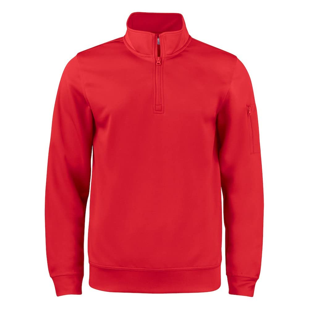 CliQue Unisex Adult Basic Active Quarter Zip Sweatshirt (XS) (Red)