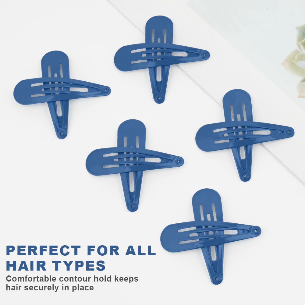 LOPHE Hair Clips, 110Pcs 2 Inch Metal Snap Clips, Kids Barrettes Girls' Hair Accessories, BB Cute Hair Clips - Image 4