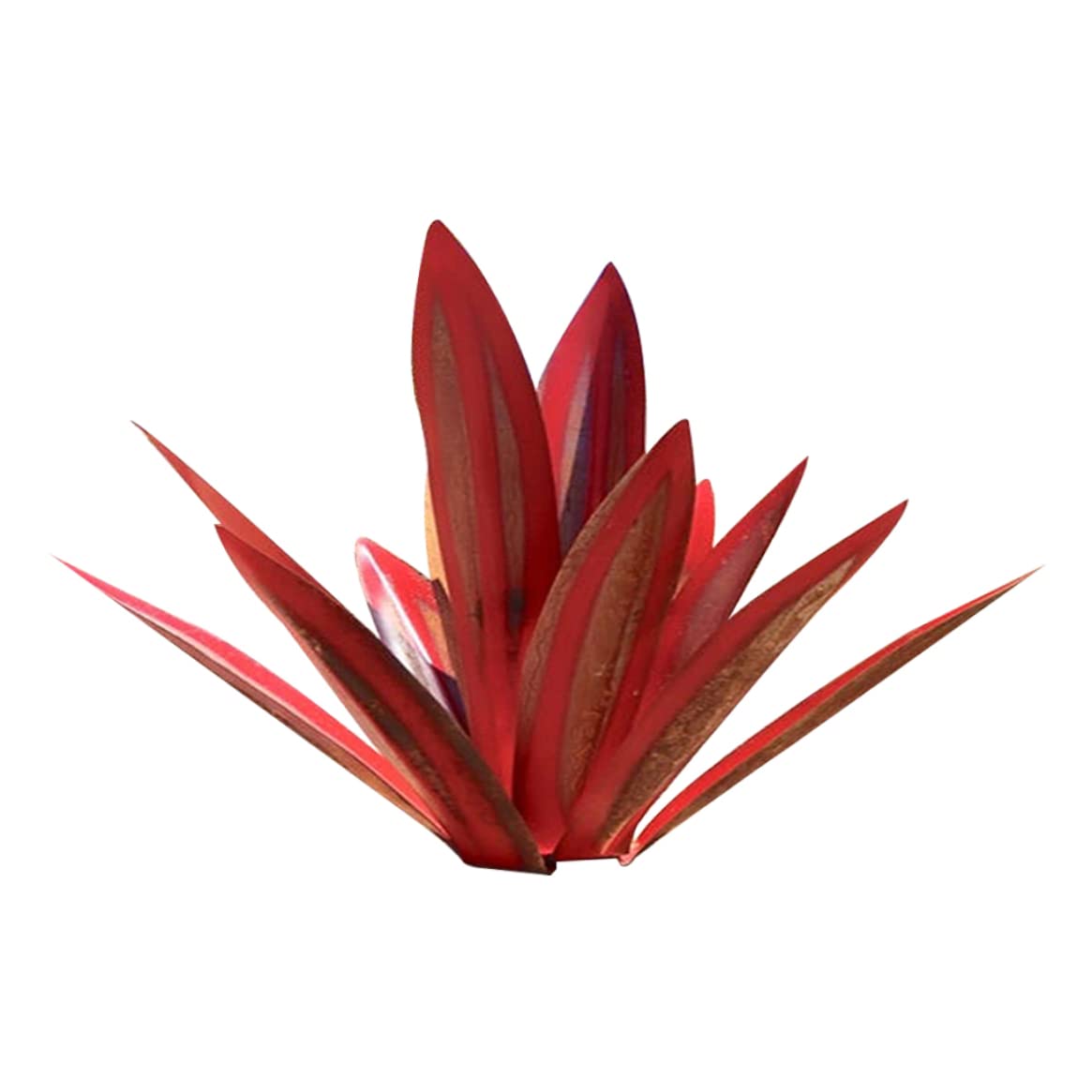 Statue jardin agave métal décoration extérieure rustique 13,78"