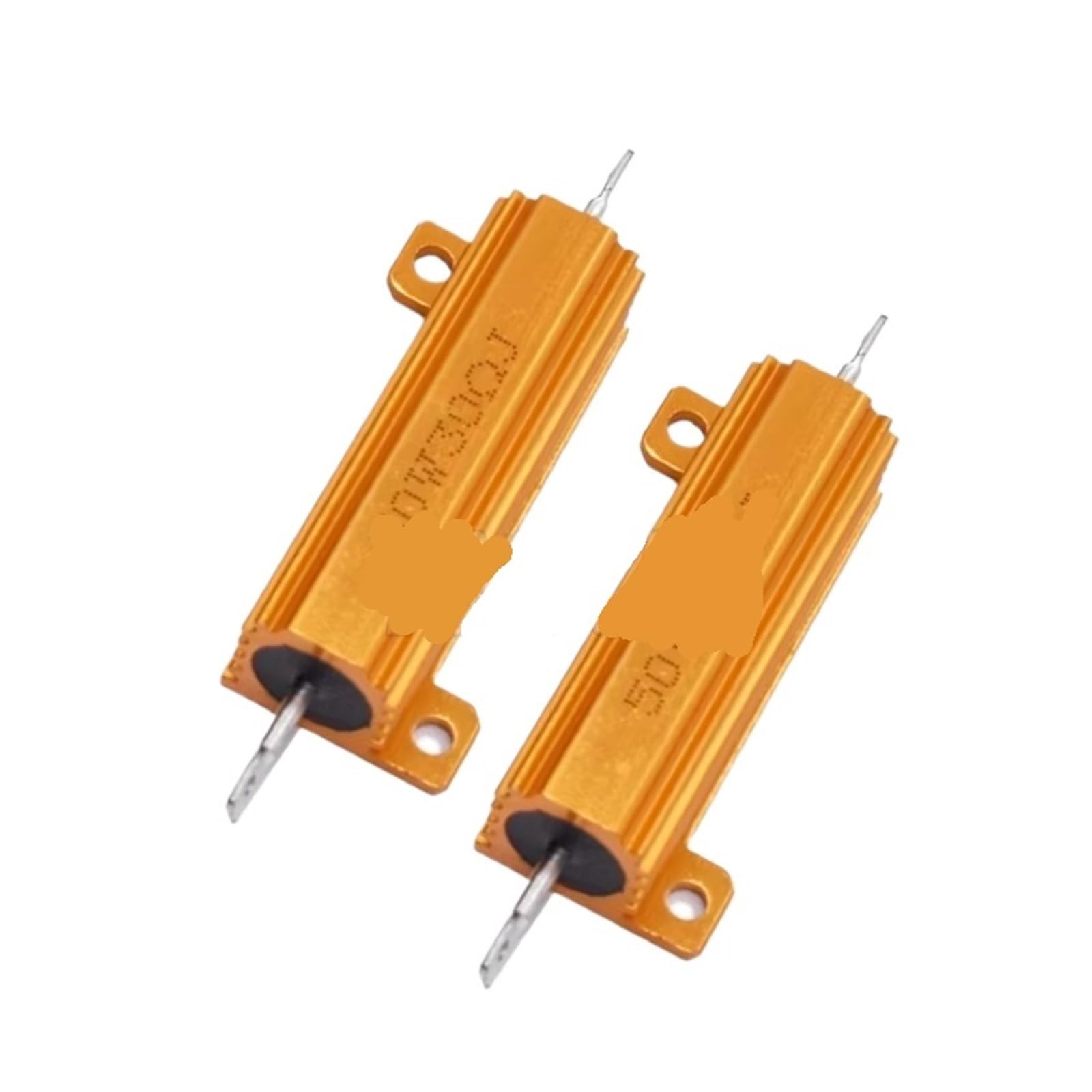 Aluminium-Gehäuse Widerstand, Drahtwiderstand mit goldenem Aluminiumgehäuse, 50 W, 0,01 R-300 K(50W 60R)
