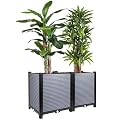 Outdoor Planters 80''/48''/32'' Length, Large Planter Boxes Outdoor,Raised Garden Bed for Garden Patio Balcony Deck