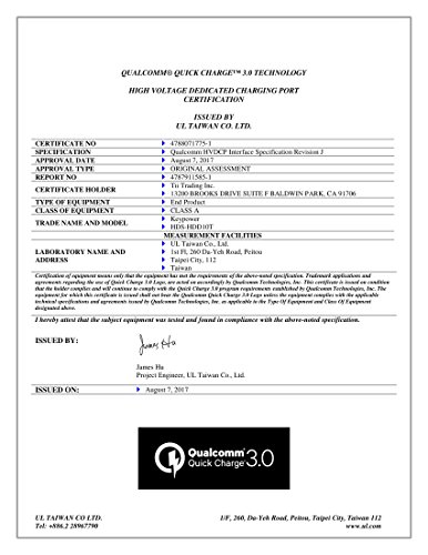 Key Power Quick Charge 3.0 Wall Charger, 60W 6-Port Usb Fast Charger Desktop Charging Station For Iphone/Pro Max/Xs Max/Xr/X/8/7/Plus, Ipad Pro/Air 2/Mini, Galaxy S10/S9/S8/S7/Plus Htc And More #TOP6