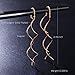 Acefeel Fresh Style Exquisite Threader Dangle Earrings Curve Twist Shape for Women's Gift E159