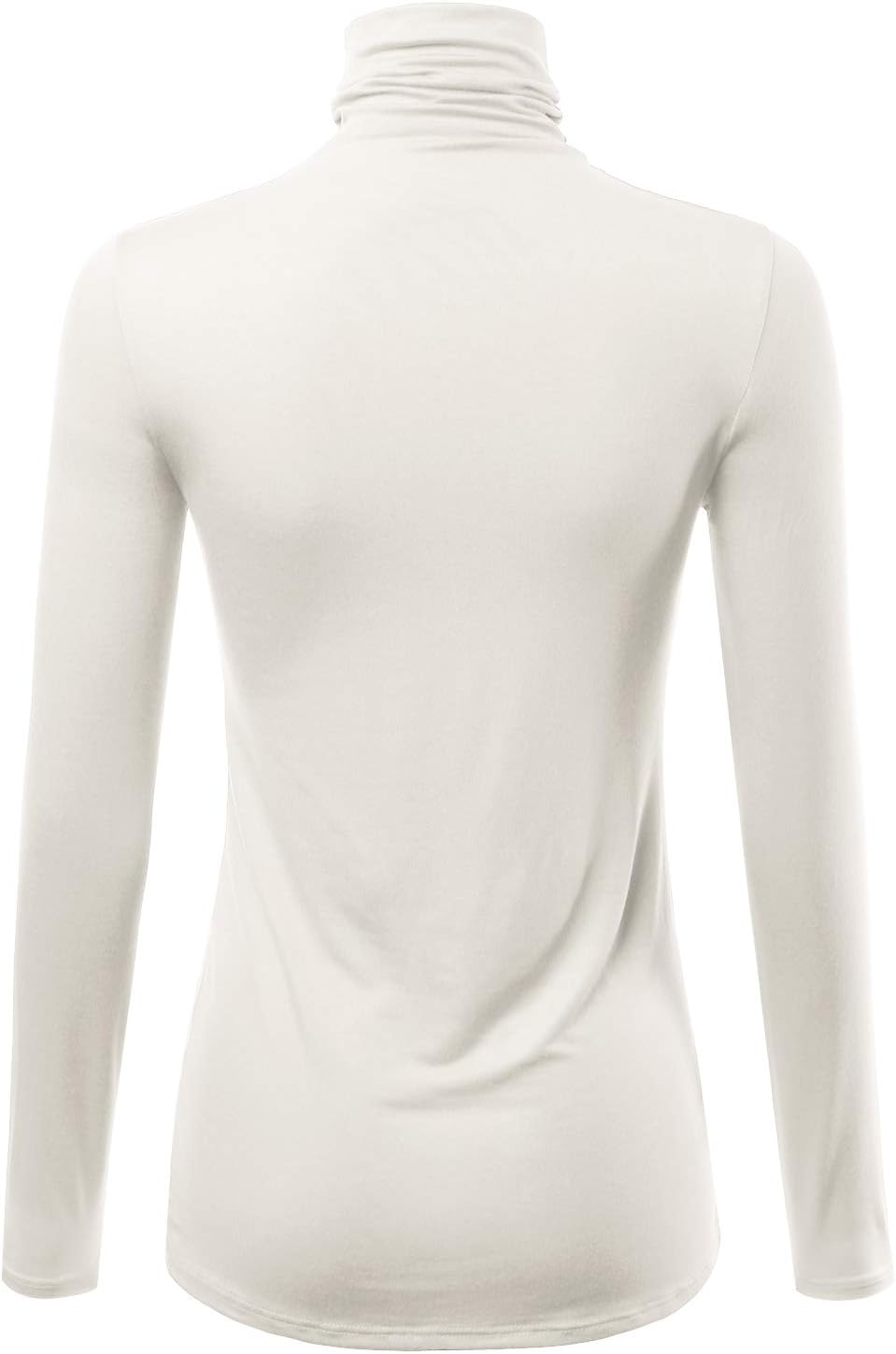 Womens Premium Long Sleeve Turtleneck Lightweight Pullover Top Sweater (S-3X, Made in USA) - Image 3