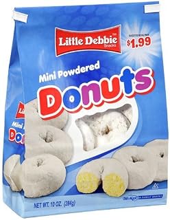Little Debbie Mini Powdered Donuts 10 Oz (12 Boxes)