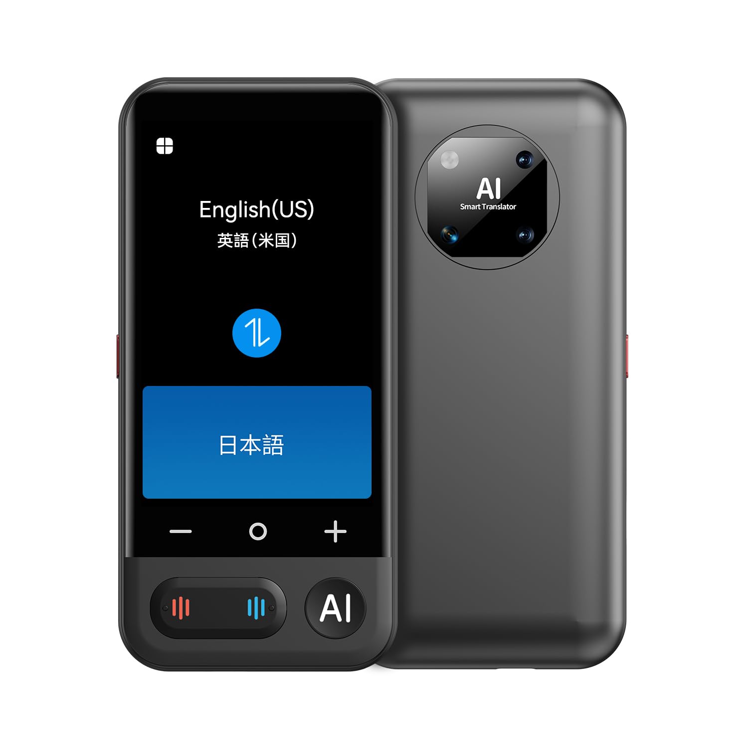 Amazon.co.jp: MUMEOMU Z16 AI翻訳機 音声翻訳機 ChatGPT搭載 携帯翻訳