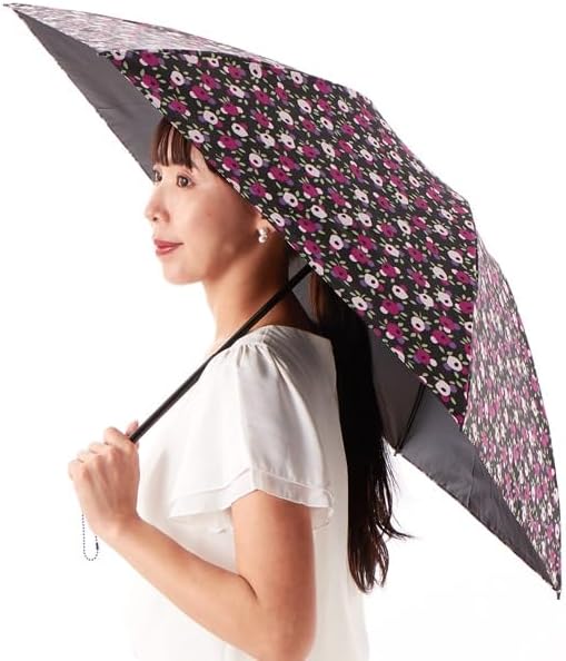 Amazon | [アナ スイ] RESORT花柄プリント晴雨兼用傘（折りたたみ傘