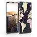 Produktbild kwmobile Case kompatibel mit Samsung Galaxy A50 - Hülle Silikon transparent Travel Schriftzug Schwarz Mehrfarbig Transparent