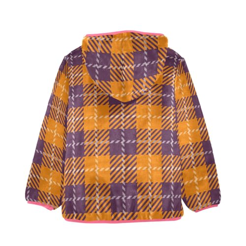 GuoChe Plaid Yellow Purple Fall Boy Fleece Jacket2