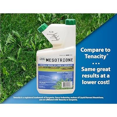Liquid Harvest Mesotrione - 32oz - Mesotrione Concentrate (Compare to Tenacity) - Pre and Post-Emergent Weed Killer for Lawn and Turf Grasses