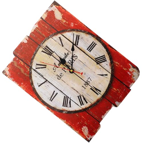 Horloge murale en bois silencieuse idéale pour décorer le bureau - 2
