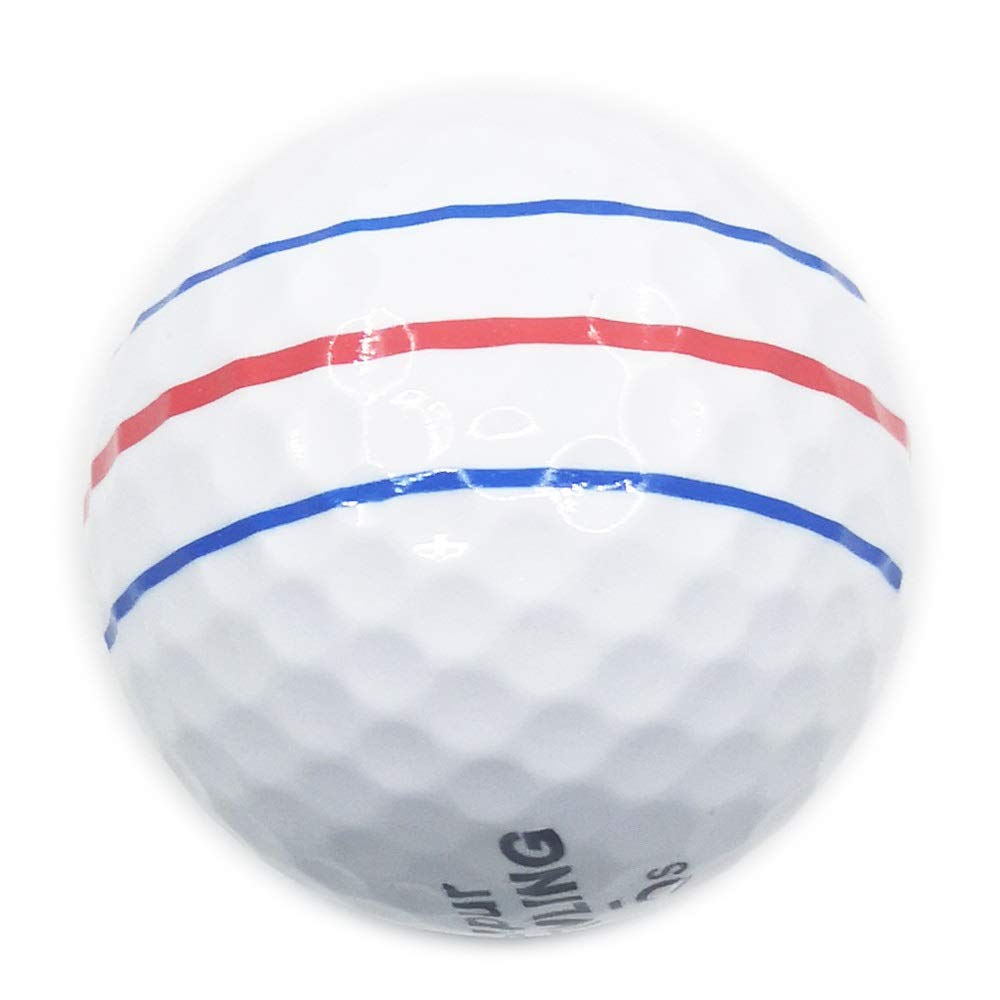 12pcs / Box supur Newling Golfball mit Kleinpaket 3 Farbe voll Ziel Linien 3-teiligen Golfspielball Super-Long Distance (Color : 1box of Golf Ball)