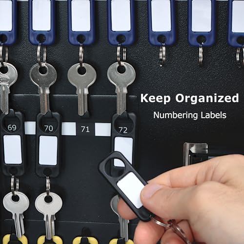 Carl Heavy-Duty Key Lock Box with Combination or Keyed Access – Wall-Mountable 137 Key Cabinet for Home, Office, Fleet, Rental, Airbnb – Sturdy Steel Security & Built-in Tags by CARL - Image 6