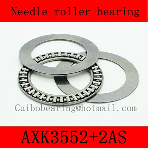 Generic 10pcs 35X52X2mm AXK3552+2AS thrust needle roller bearing ...