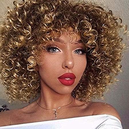 blonde afro wig uk