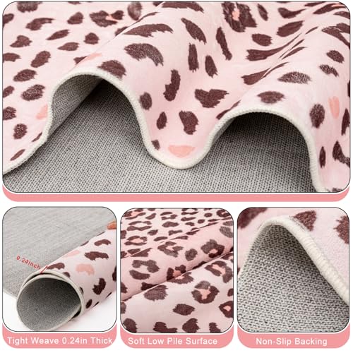 Tapete Decorativo Animal Print Leopardo 140x133 cm miniatura 7