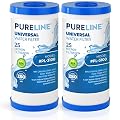 Pureline FXHTC 25 Micron 10" x 4.5" Replacement for GE FXHTC, GXWH40L, Culligan RFC-BBSA, W50PEHD, GXWH40L, GXWH35F, GNWH38S, DuPont WFHD13001, Pentair Pentek R50-BB, NSF 372 and NSF 42 (2 Pack)