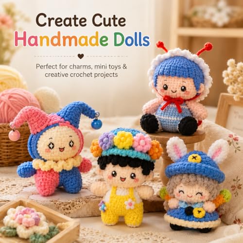 Image of Skinny Chenille Yarn for Crocheting - 12 Pack Soft Matte Fine Chenille, 50g /158yd Each (1896yd Total), CYC #2 Baby Blanket Yarn for Plush Toys, Blankets & Large Projects(Bold Mix)
