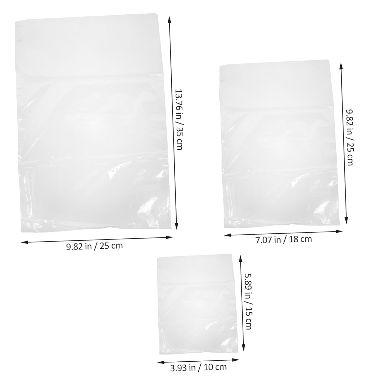 300pcs Heat Shrink Film Bags Shrink Wrap for Bottles Shoes and Crafts Various for Packaging and Display