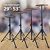 Hola! Music Speaker Stand Floor Pair - 2 Studio Tripod Monitor Stands w/Non Slip Feet, 1.25-1.8m #2