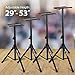 Pair of Studio Monitor Speaker Stands by Hola! Music, Professional Heavy-Duty Tripod Structure, Adjustable Height, Model HPS-600MS