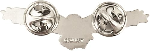 Miniatura 3 de PinMart Pin de águila patriótica Águila americana elevada, antiguo, chapado en oro o níquel esmaltado Pin de solapa con parte trasera de embrague