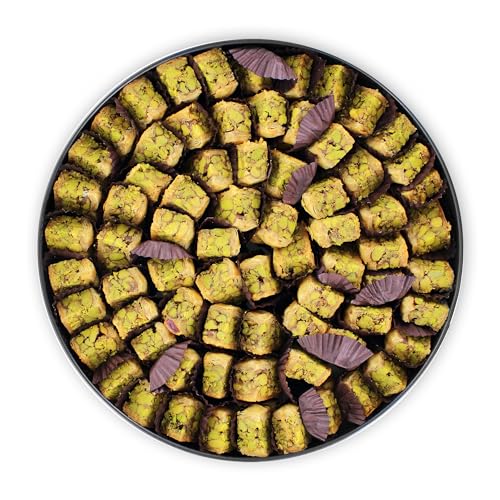 Assortment Sweets Gift Box - Baklava Pistachio - Authentic Middle East Sweets - Net Weight 100 Grams (Approx. 50 Pieces)