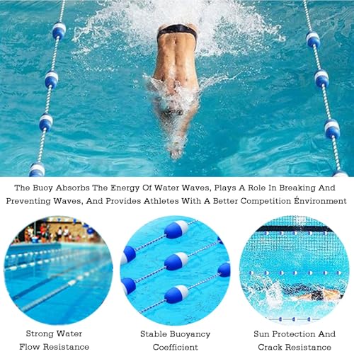 Corde de séparation pour lignes de natation facile à installer en eau - 7