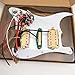 HSH Prewired Strat Pickguard Set Coil Split Humbucker Pickups Loaded Strat Pick guard Guitar Mute Switch Output Mute Switch for Fender American/Mexican Stratocaster Style Guitar (Red Tortoise)