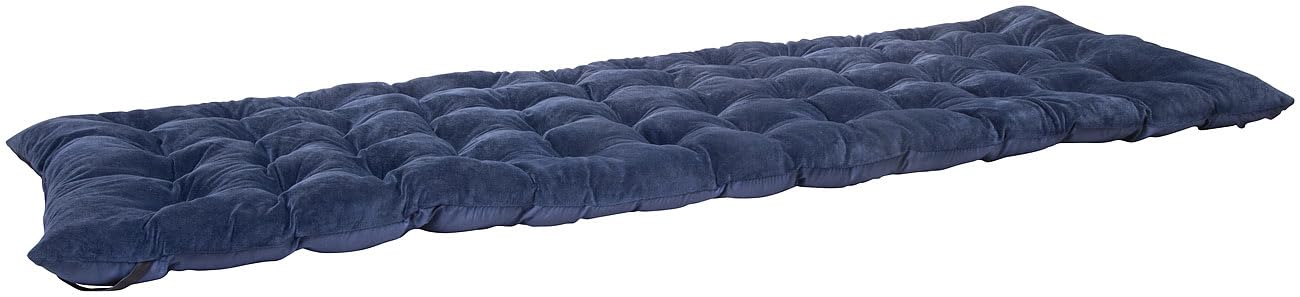Semptec Urban Survival Technology Feldbett Auflage: Weiche XL-Feldbettauflage 190 x 68 cm, dunkelblau, waschbar (Outdoor Feldbett Matratze, Matratzenauflage Camping, Wandern)