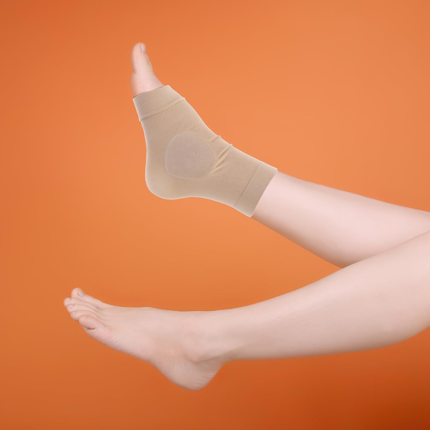 Abaodam Heel Sleeves Double Side Sebs Open Toe Protective Ankle Socks