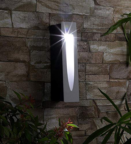 Image of ELIANTE Metal Led Outdoor Wall Light Black for Living Room, Bedroom, Dining Room, Kitchen | by Jainsons Lights | 2 Years Warranty | Inbuilt LED