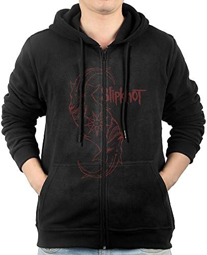 Men's Slipknot Iowa Zip-Up Hoodie Jackets With Kangaroo Pocket