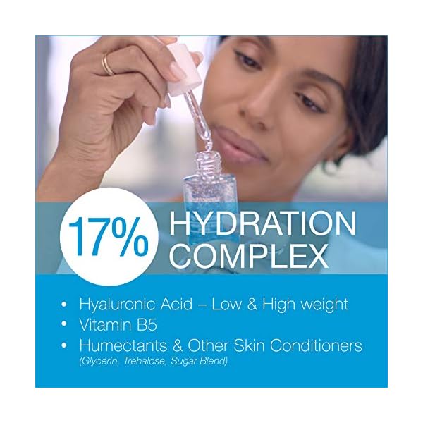 Neutrogena Hydro Boost Hyaluronic Acid Serum For Face with Vitamin B5, Lightweight Hydrating Face Serum for Dry Skin, Oil-Free, Non-Comedogenic, Fragrance Free, 1 oz