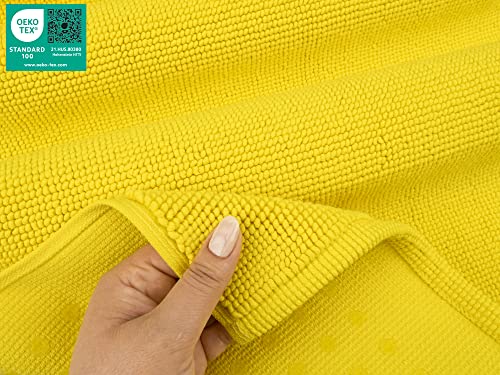 image for American Soft Linen Bath Rug, 20 in 34 in 100% Cotton Bath Mats Rugs f