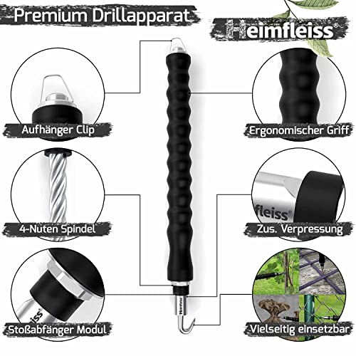 Drillapparat Heimfleiss Driller mit verkupfertem Rödeldraht 1,0 x 100-160 mm