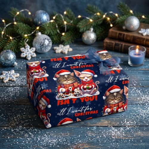 Funny Cat  Chrsitmas Wrapping Paper - image 3