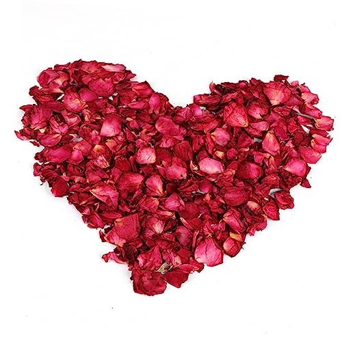 Pétalos de rosa roja seca para baño y decoración miniatura 1