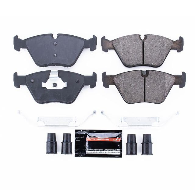 Image of PowerStop Z23 Performance Carbon Fiber Ceramic Brake Pads Front Z23-946 | BMW 330i, BMW Z4, X3 Carbon Fiber Ceramic Brake Pads + Installation Hardware