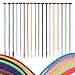 EuTengHao 18 Packs Colored Braid Hair Extensions Clip in 20'' Colorful Braids Clip in Hair Extensions for Kids and Women Multi-Colors Party Highlights Synthetic Hairpieces 18 Colors Braided Hair Clips