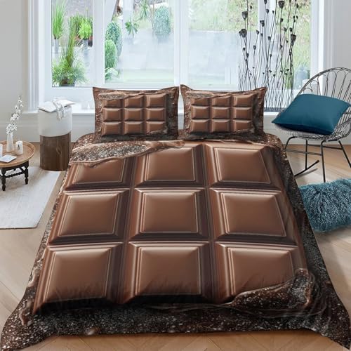 Housse de couette 3D hypoallergénique en microfibre douce avec zip